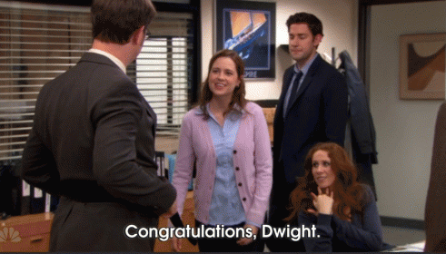 Manly Hugs GIF - The Office Dwight Jim Pam GIFs