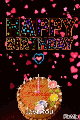 Happybirthday Cake GIF - Happybirthday Cake Hearts GIFs
