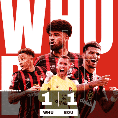 a poster for a soccer game that says whu on it