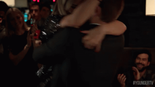 Kelsey Thad Hug GIF - Younger Tv Younger Tv Land GIFs
