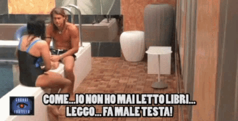 a man and a woman are sitting in a bathtub with a caption that says come