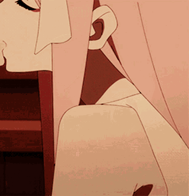 a close up of a person 's face in a cartoon