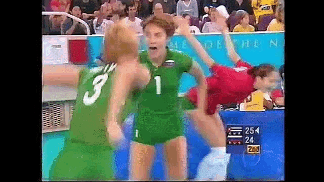 a volleyball player with the number 1 on her jersey