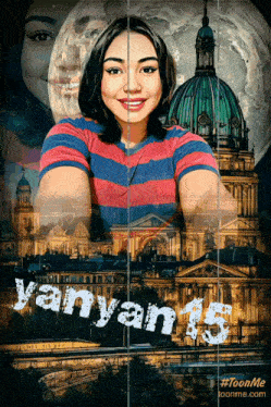 a picture of a girl with the name yanyan 15