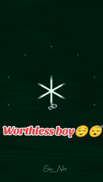 a green background with the words worthless boy in red