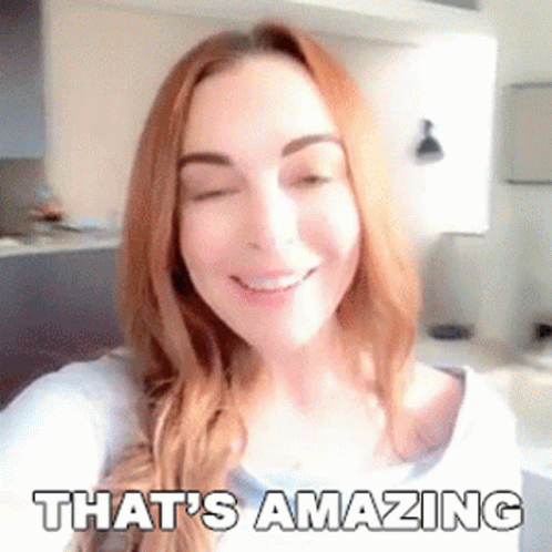 Thats Amazing Lindsay Lohan GIF - Thats Amazing Lindsay Lohan Cameo GIFs