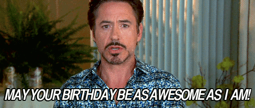 Ironman Wants Your Birthday To Be Awesome GIF - Ronman Awesome Robertdowneyjr GIFs