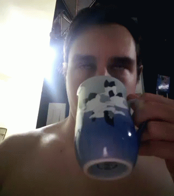 Man Drinking GIF - Man Drinking Eyeroll GIFs