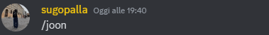 sugo palla oggi alle 19:40 / oon is written in yellow