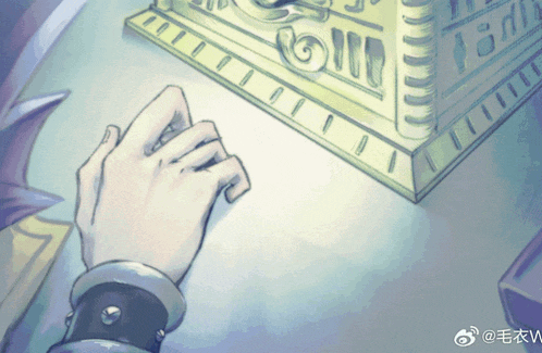 a drawing of a person 's hand next to a statue that says ' 1818 ' on it