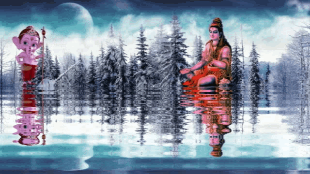 Lord Shiva Floating GIF - Lord Shiva Floating Water GIFs