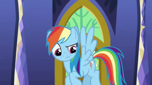 My Little Pony Friendship Is Magic Rainbow Dash GIF - My Little Pony Friendship Is Magic Rainbow Dash The Last Problem GIFs