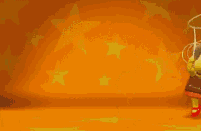 three cartoon characters wearing cowboy hats are dancing