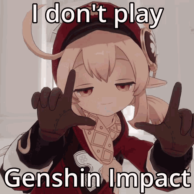 Genshin Impact I Dont Play GIF - Genshin Impact I Dont Play I Dont Play Genshin Impact GIFs