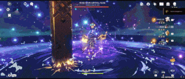 a screenshot of a video game shows a character being attacked by a boss
