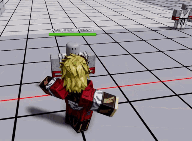 a screenshot of a video game with the character neutral dummy