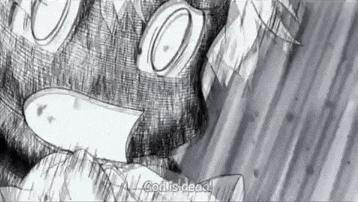 a black and white drawing of a person with a mask on their face and the words `` god is dead '' .
