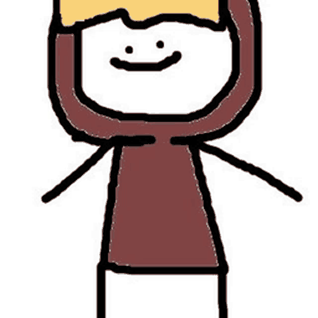 a cartoon of a person wearing a hooded sweatshirt and a hat .