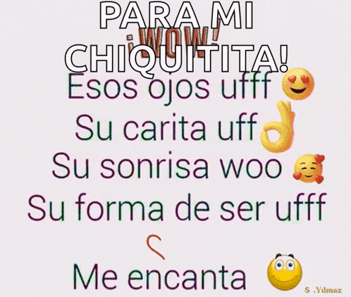 para mi chiquita esos ojos uff su carita uff su sonrisa woo su forma de ser uff me encanta s.yilmaz