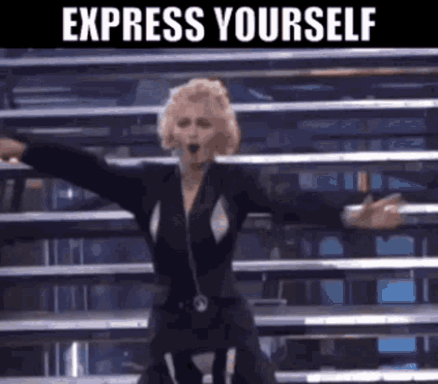 Express Yourself Madonna GIF - Express Yourself Madonna 80s Music GIFs