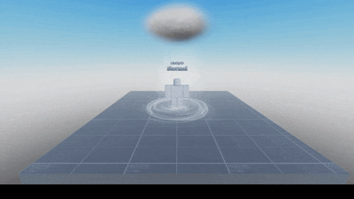 a computer generated image of a person and a cloud with the words " i am a robot "