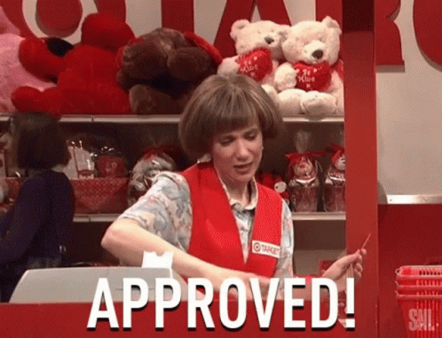 Approved Target GIF - Approved Target Lady GIFs
