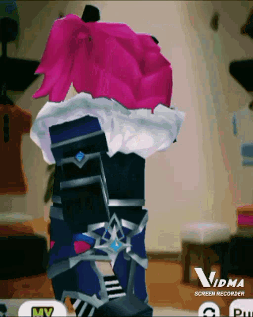 a video of a person playing a video game with the name vidma on the bottom