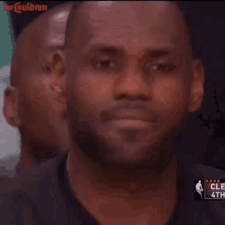 a close up of a man 's face with the word cle 4th on the bottom right