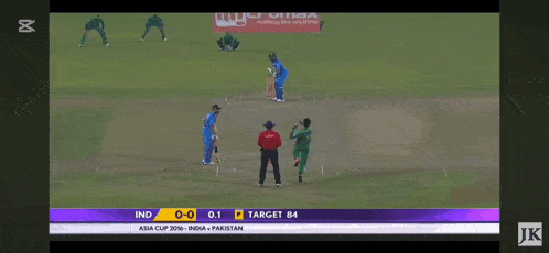 a cricket game is being played with an ad for micromax on the wall