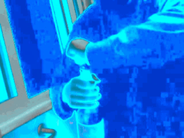 a blue background with the words " don t let go "