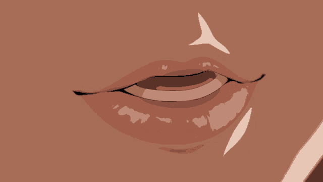 a close up of a woman 's mouth with her tongue hanging out