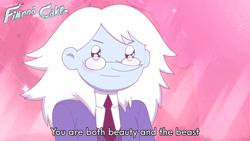 You Are Both Beauty And The Beast Winter King GIF - You Are Both Beauty And The Beast Winter King Adventure Time Fionna And Cake GIFs