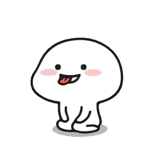 a cartoon character is sitting down with his tongue hanging out and a smile on his face .