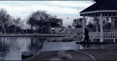 Oh No She'S Going To Fall In!... Wait What? GIF - Water Girls Walks GIFs