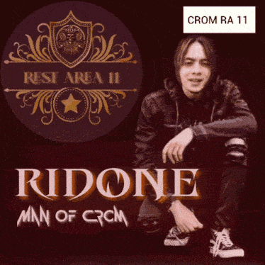 a shield with a crown and laurel wreath says crom ra 11 ra base