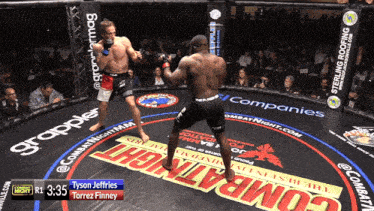 a fighter named tyson jeffries is fighting another fighter