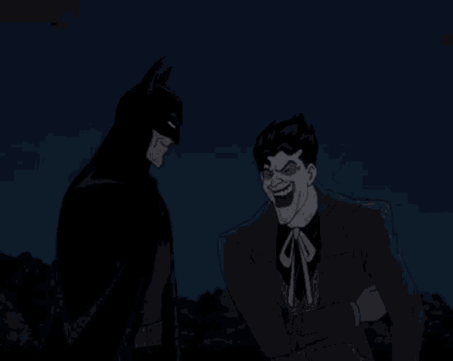 Batman Batmanlaughs Joker Jokerlaugh Batman And Joker Laughing GIF - Batman Batmanlaughs Joker Jokerlaugh Batman And Joker Laughing GIFs