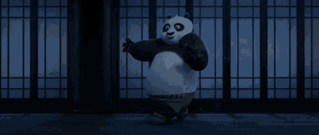 Kung Fu Panda Po GIF - Kung Fu Panda Po Sneak GIFs