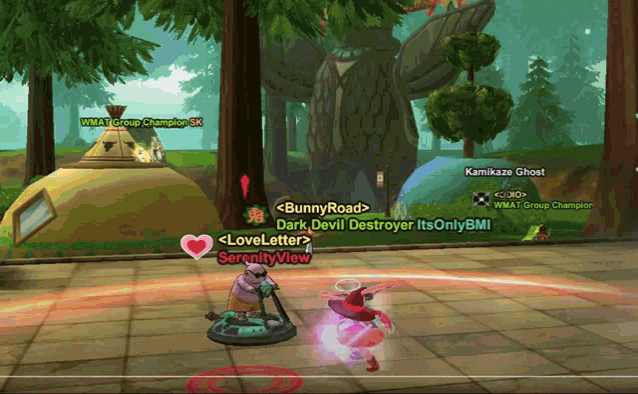 a screenshot of a video game shows a character named serenityview