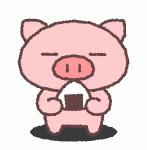 Pig Eating GIF - Pig Eating Onigiri GIFs
