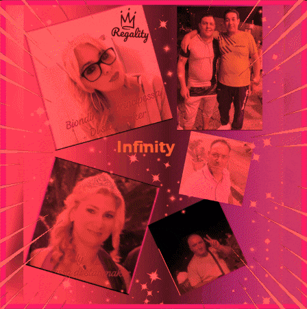 a collage of photos with the word infinity on the bottom right
