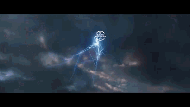 a lightning strike with the word studios in the middle