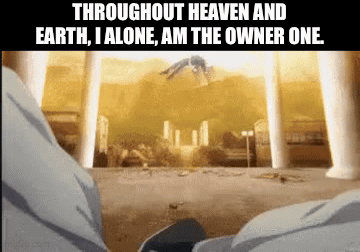 Gojo Owner GIF - Gojo Owner Throughout Heaven And Earth I Alone Am The Honoured One GIFs