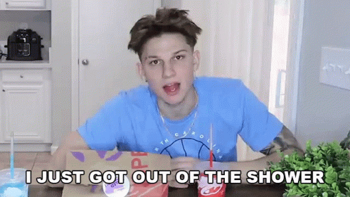 I Just Got Out Of The Shower Conner Bobay GIF - I Just Got Out Of The Shower Conner Bobay Brittney Britania GIFs