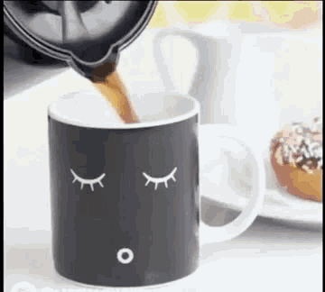 Coffee Mug Waking Up GIF - Coffee Mug Waking Up Good Morning GIFs