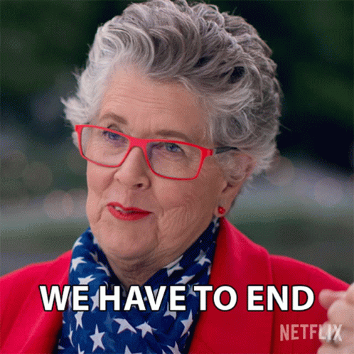 We Have To End With A Bang Prue Leith GIF - We Have To End With A Bang Prue Leith The Great British Baking Show Holidays GIFs