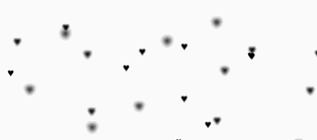 a bunch of black hearts are falling on a white background .