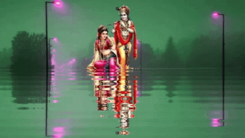 Lord Krishna Flute GIF - Lord Krishna Flute Water GIFs