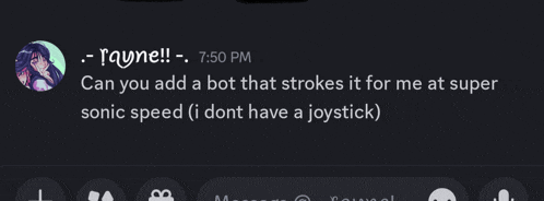 a screenshot of a discord conversation between rayne and someone else