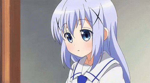 Chino Kafuu Worried GIF - Chino Kafuu Worried Anime GIFs